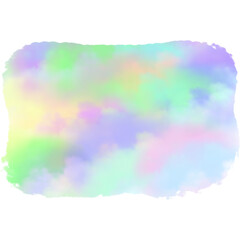 Naklejka na ściany i meble Brush background with cloud texture rainbow color 