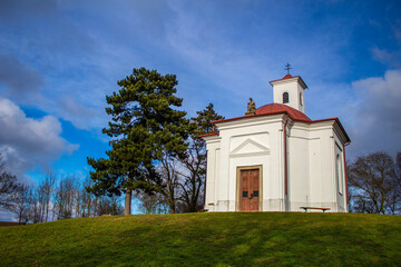 Chapel of Svatý Urban near Slavkov u Brna town in Czech republic. © Marek