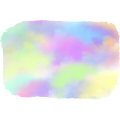Obraz premium Brush background with cloud texture rainbow color 