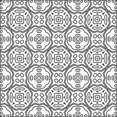 
Stylish texture with figures from lines.
Abstract geometric black and white pattern for web page, textures, card, poster, fabric, textile. Monochrome graphic repeating design. 