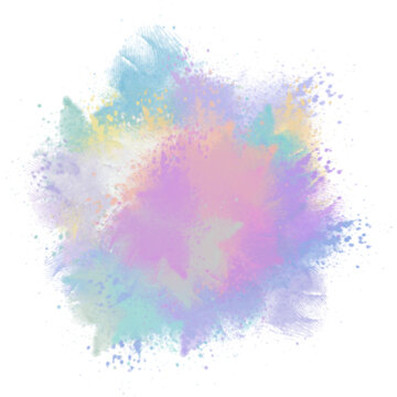 Brush background with watercolor splash texture colorful