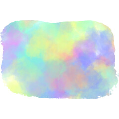 Brush background with watercolor texture rainbow color 