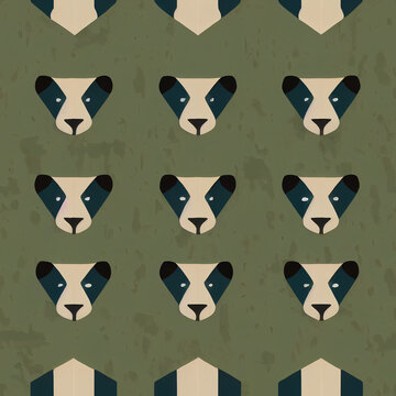 seamless camouflage pattern with zebra - Floya FYN027