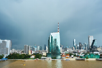 View of Chao Phraya River. Bangkok, Thailand