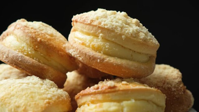 Sochnik cake with cottage cheese - pastry made from dough with cottage cheese filling, a dish of national russian cuisine.