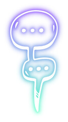 Collection of line neon