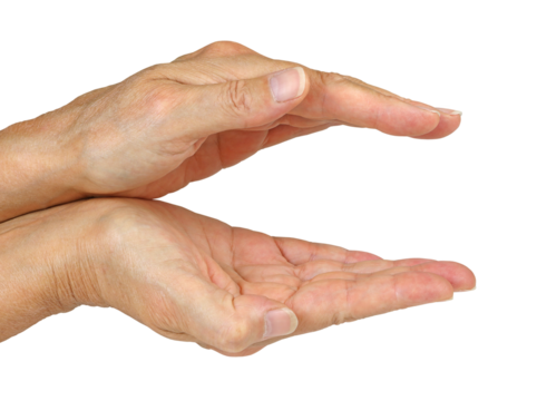 Pranic Energy Healer using hands to sense and send healing energy transparent png file
