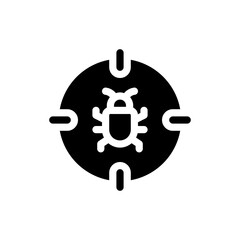malware glyph icon