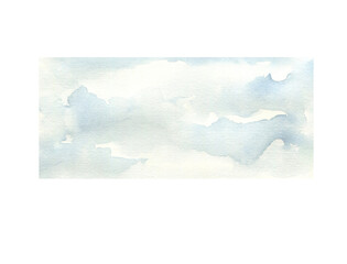 Watercolor sky clipart. 
