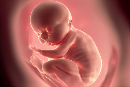 the unborn baby in uterus