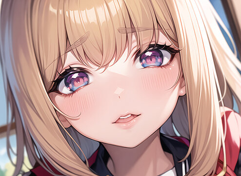 なんとも言えない表情で見つめてくる少女