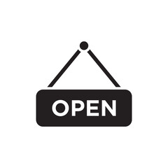 Open Hanging Icon, Open Hanging Illustration