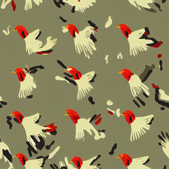 Obraz premium seamless pattern with birds - Floya FYN032