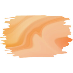 Brush stroke with orange color wave texture illustration