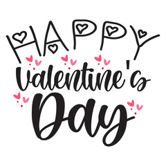 Happy valentine's day t-shirt print template