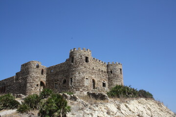 Fototapeta na wymiar The beautiful Mnar castel of Tanger