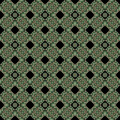 Coloring with green and brown, design, Fabric pattern, Used as background image.