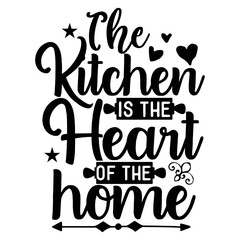 Estores personalizados con tu foto The kitchen is the heart of the home t-shirt print template