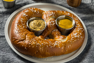 Homemade Huge Giant Soft German Pretzel