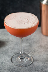 Boozy Refreshing Cold Negroni Gin Sour