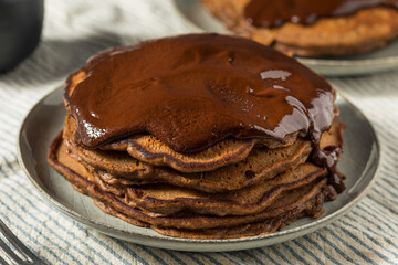 Gourmet Homemade Chocolate Pancakes