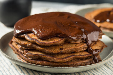 Gourmet Homemade Chocolate Pancakes