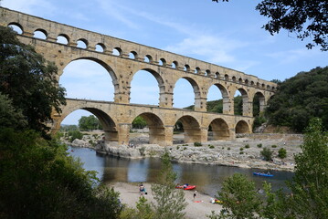 Fototapeta premium Pont du Gard, Provence, Frankreich