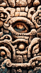 Mayan ruins archaeological ruins background design illustration art Generative AI Content by Midjourney