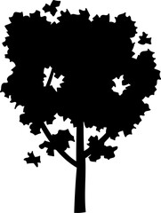 decoration side view tree illustration.