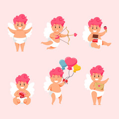 Set of Cupid. Little Angels
