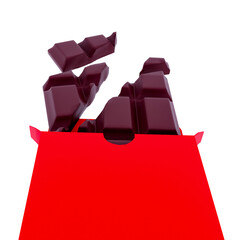 3D Chocolate Boxes Render Valentine's elements