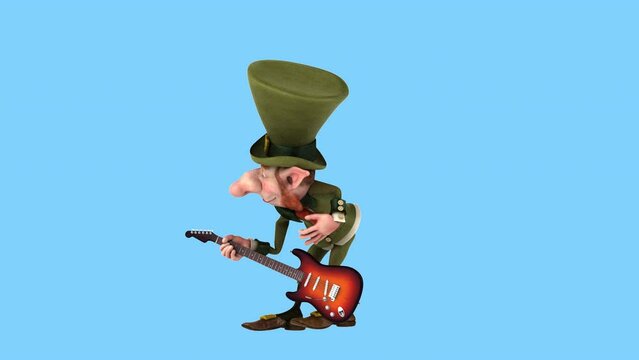 Fun 3D cartoon leprechaun (with alpha channel included)