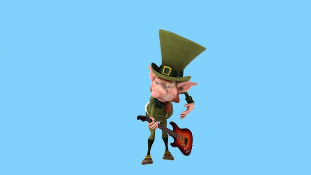 Fun 3D cartoon leprechaun (with alpha channel included)