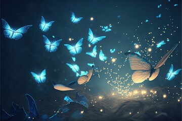 magic butterflies Generative AI