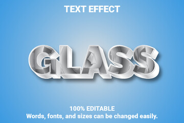 3d editable text effect template