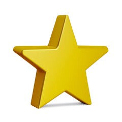 Obraz premium 3d golden star