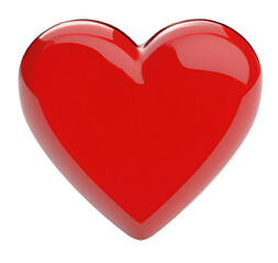3d red heart icon
