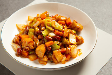 Stir fried Chicken with Nuts