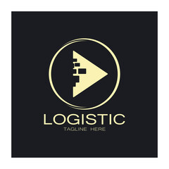 logistics logo icon illustration vector design  distribution symbol  delivery of goods  economy  finance