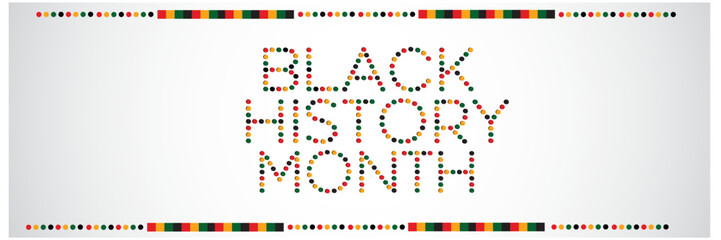 Black history month vector design,Black history month circle dot design, 