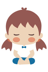 Cute cartoon Boy & Girl Thai student