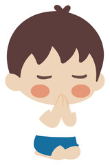 Cute cartoon Boy & Girl Thai student