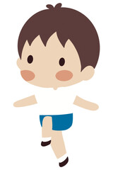 Obraz premium Cute cartoon Boy & Girl Thai student