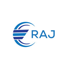 RAJ letter logo. RAJ blue image on white background. RAJ vector logo design for entrepreneur and business. RAJ best icon.	
 - obrazy, fototapety, plakaty