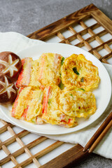 Korean traditional holiday food Meat and Vegetable Skewers