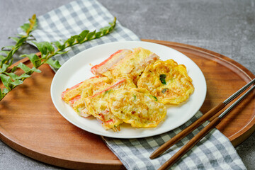 Korean traditional holiday food Meat and Vegetable Skewers