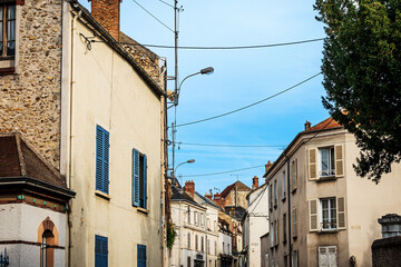 Fototapeta na wymiar Antique building view in Dourdan, France