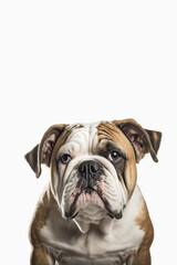Obraz premium Isolated Bulldog, Generative AI