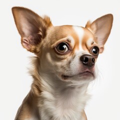 Chihuahua dog portrait, Generative AI
