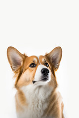 A corgi Dog  isolated photo, Generative AI